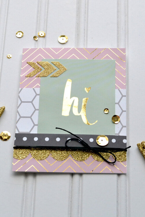 DIY Gold Foil Cards: Heidi Swapp Minc