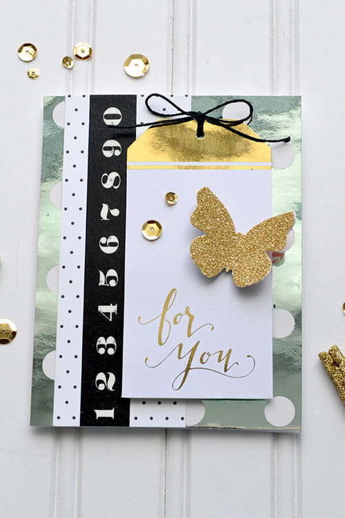 DIY Gold Foil Cards: Heidi Swapp Minc
