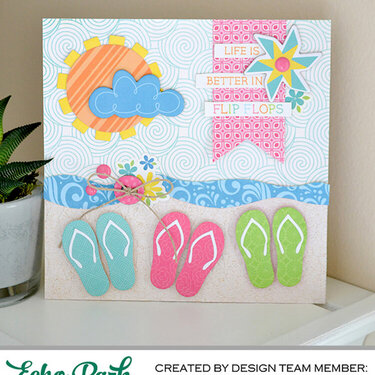 *Echo Park* Life is Better in Flip Flops Card