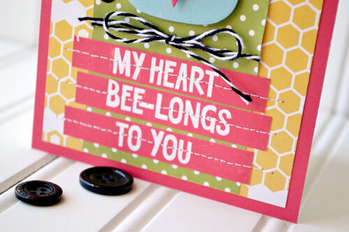 *Echo Park* Heart Bee-longs Card