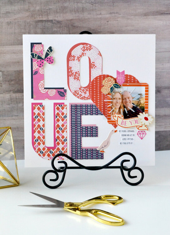 LOVE: Alphabet Punch Board Layout