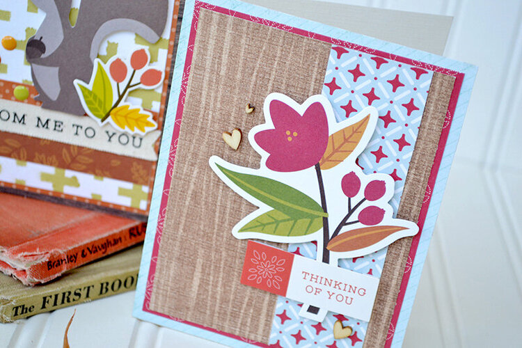 Stenciled Fall Card Set