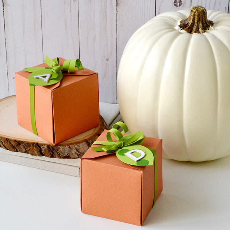 Pumpkin Box Placecards