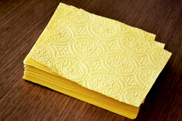 *We R* embossed party napkins