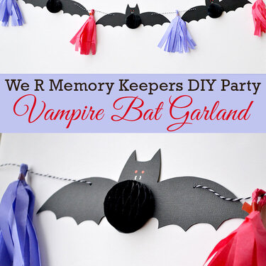 DIY Party Vampire Bat Garland