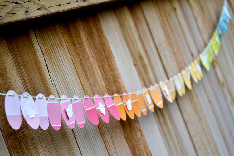 *We R* paint chip easter garland