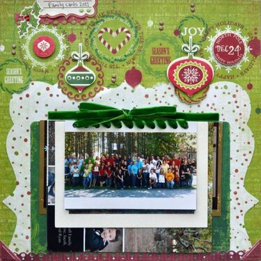 christmas card mini book layout