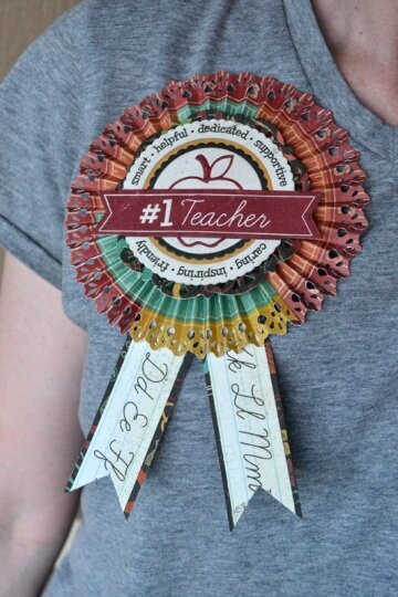 *We R* teacher rosette badge