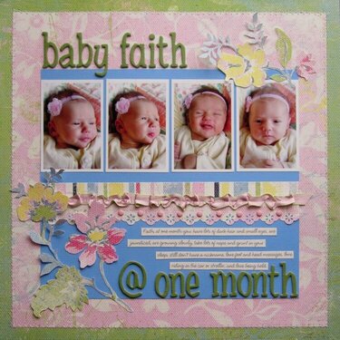 baby faith @ one month