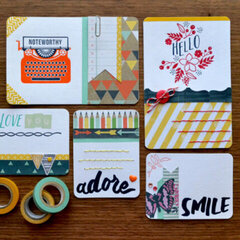 *We R* Lettepress Journaling Cards