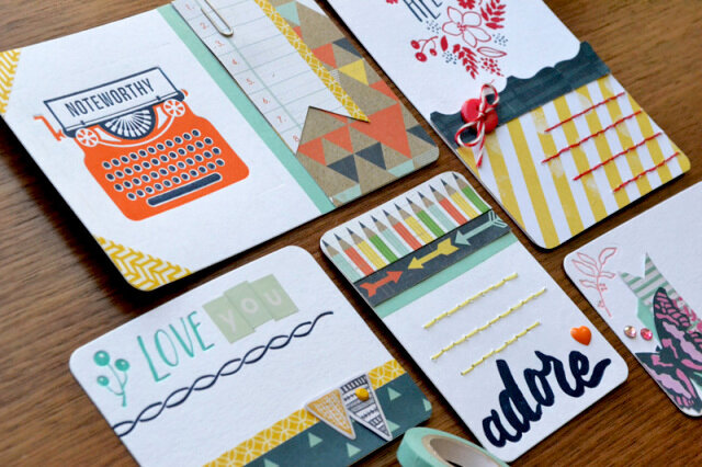 *We R* Lettepress Journaling Cards