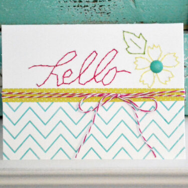 *We R* Hello Card