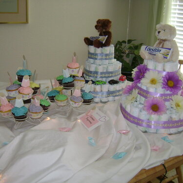 Table for twins&#039; shower