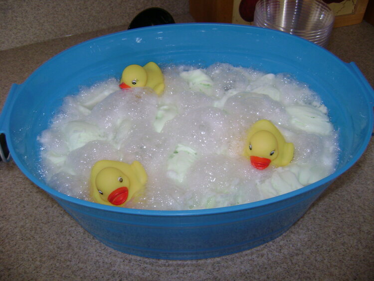 Punch Bowl, ducks floating in a &quot;bathtub&quot;