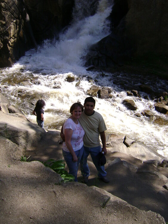 Fernando and I at Boulder Falls, CO