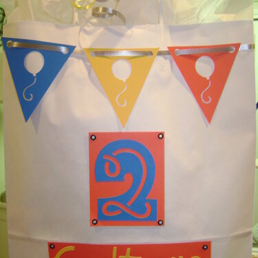 Coltyn&#039;s gift bag, his 2nd birthday