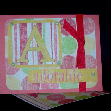 A is for Adorable Alphabet Series Card