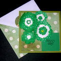 St. Patrick's Day Flowers Card