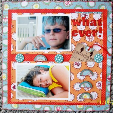 What Ever! (November Ugly Paper challenge)