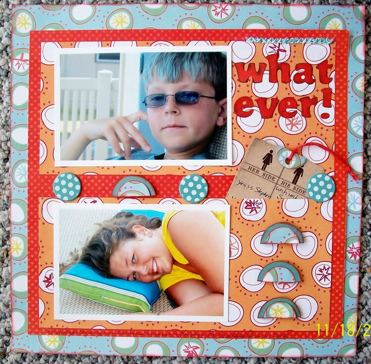 What Ever! (November Ugly Paper challenge)