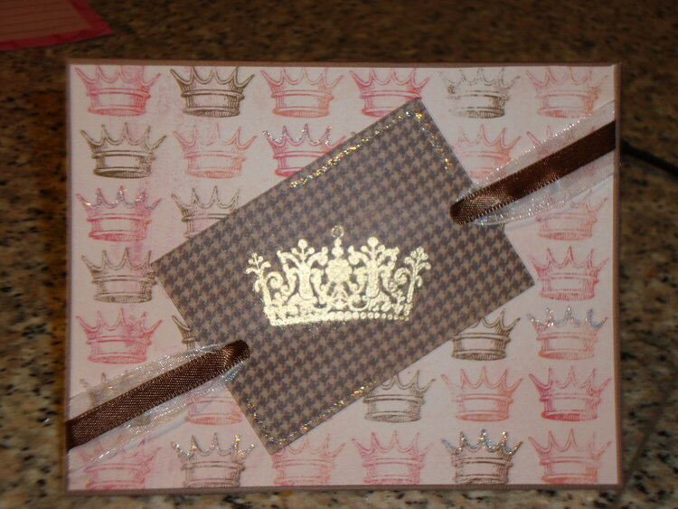 Crown Bday Card
