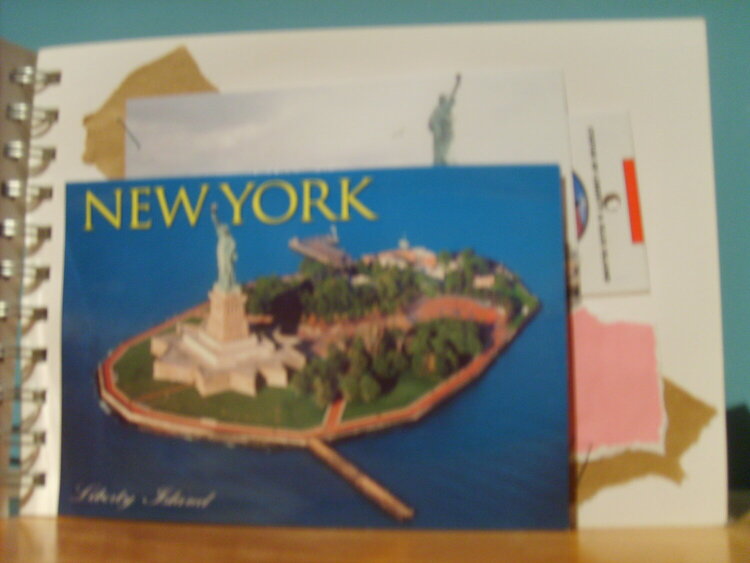 Ellis Island (with NY postcard)