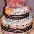 Cute 'N Sassy Diva Diaper Cake (back)