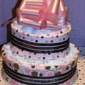Cute 'N Sassy Diva Diaper Cake (front)