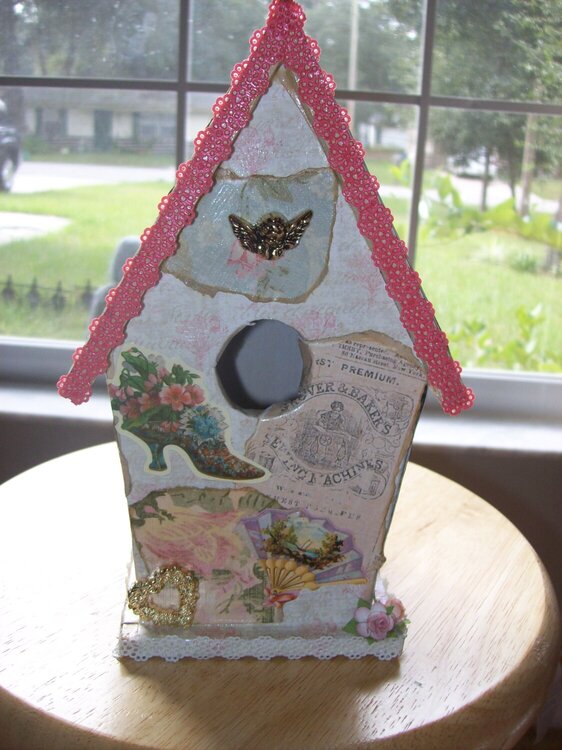 Altered Antique themed birdhouse