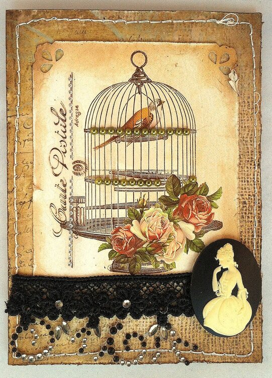 Birdcage Card *** Swirlydoos***