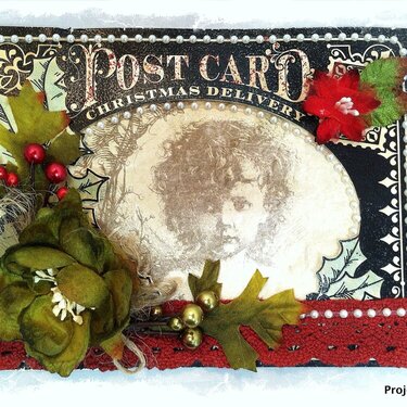 Vintage Christmas Card ~Swirlydoos Kit Club~