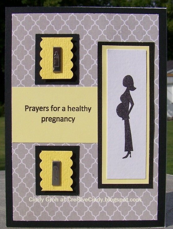Healthy pregnancy card