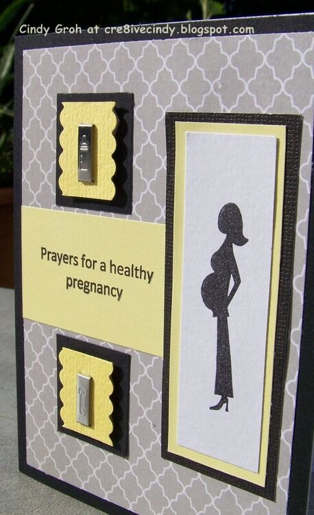 Healthy pregnancy card