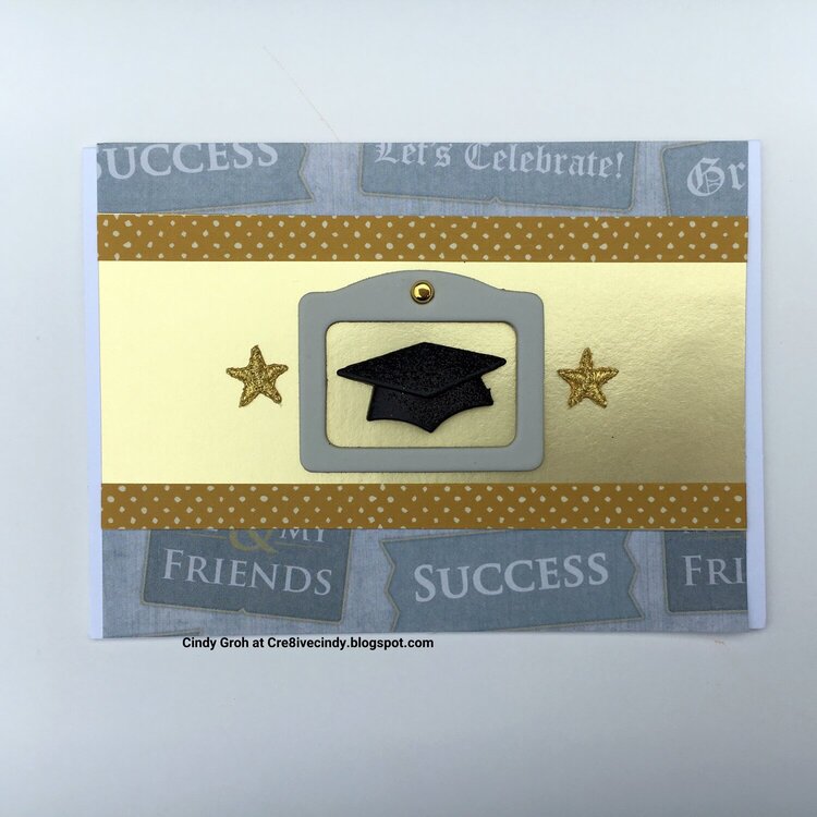 Gold Graduation card