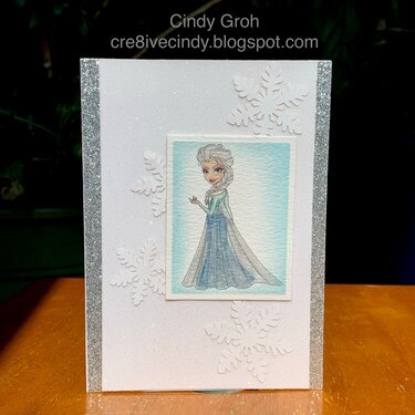 Elsa Sparkles card