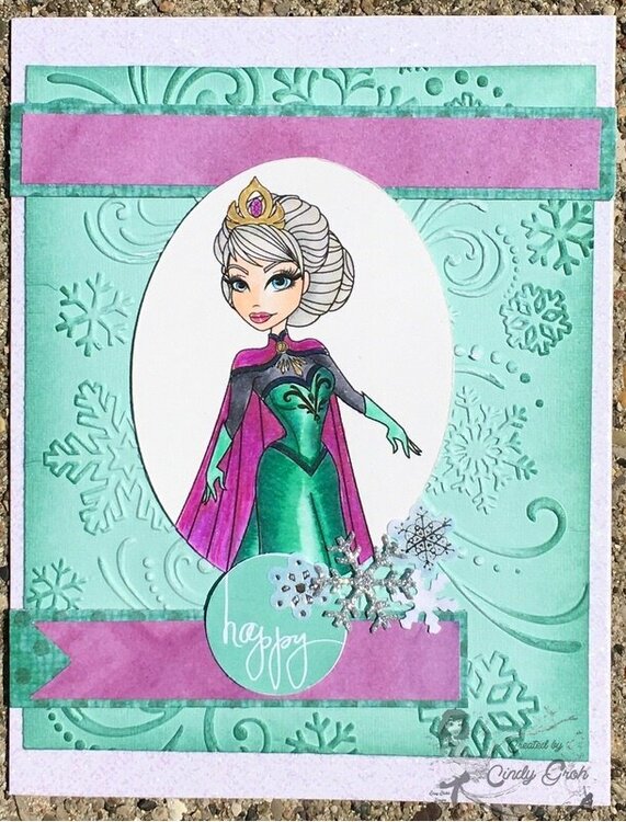 Elsa from Frozen card