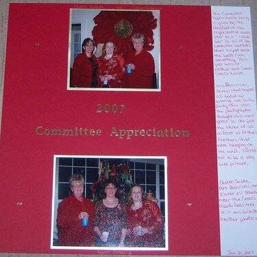 2007 Committee Appreciation