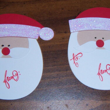 Santa gift tags