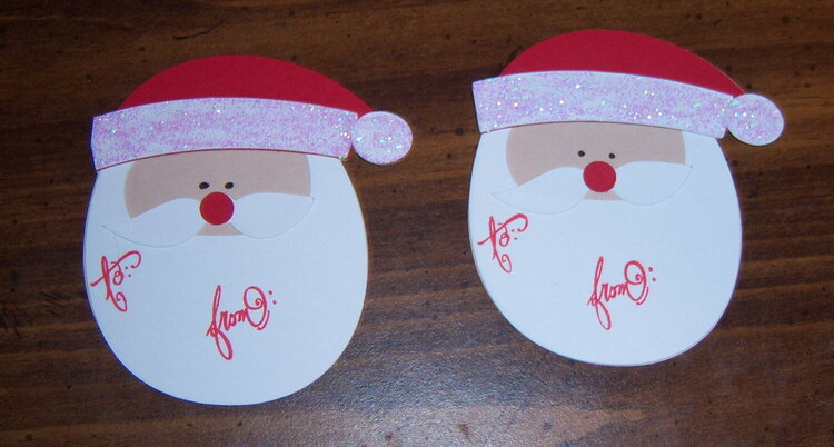 Santa gift tags