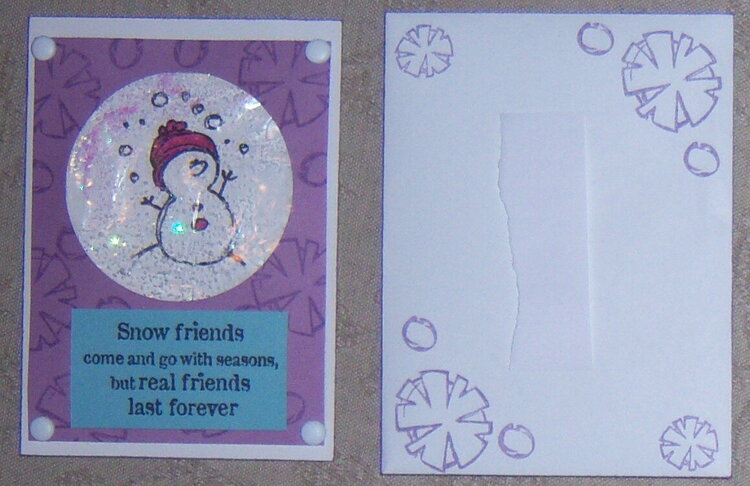 Snow friends Card