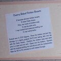 Recipe Card - Creamy Baked Chicken Breasts