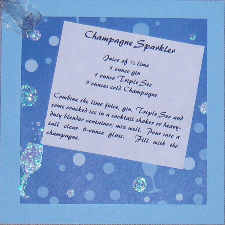 Recipe Card - Champagne Sparkler