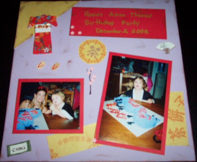 Rosie&#039;s Asian themed birthday party pg1