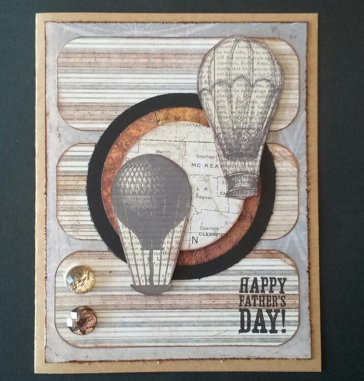 Vintage Balloon Father&#039;s Day Card