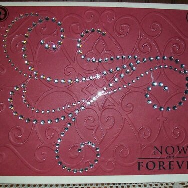 &quot;Now &amp; Forever&quot; Wedding Card