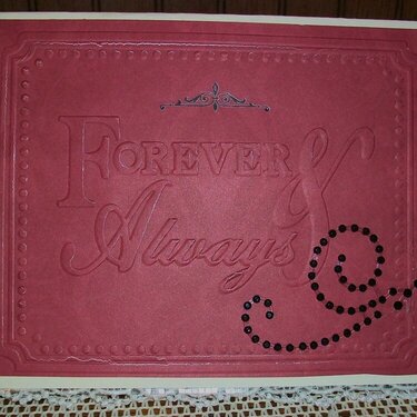 &quot;Forever &amp; Always&quot; Wedding card