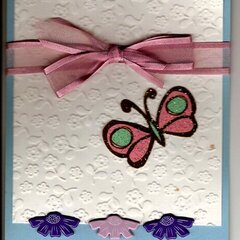 Butterfly/Flower Card