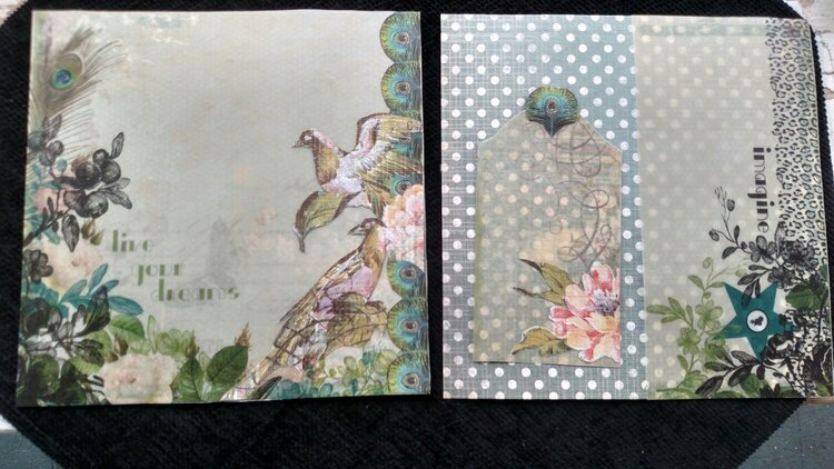 Vintage Style Mini-Album Page/Tag