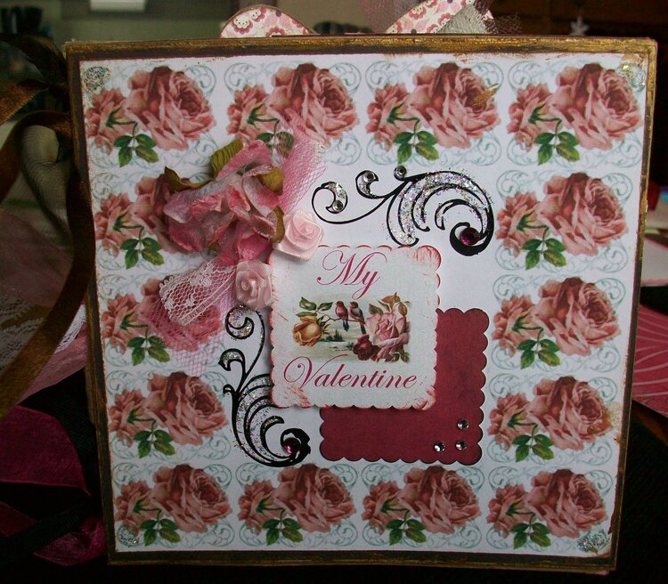 Vintage Valentine Paper Bag Album