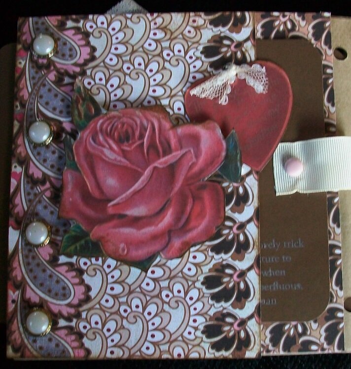 Vintage Valentine Paper Bag Album